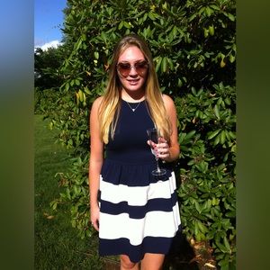 Love … Andy navy and white preppy dress